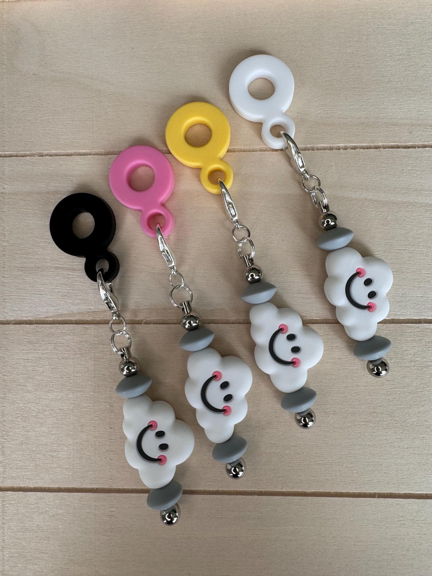 Vertical Cloud Tumbler Charm Chain