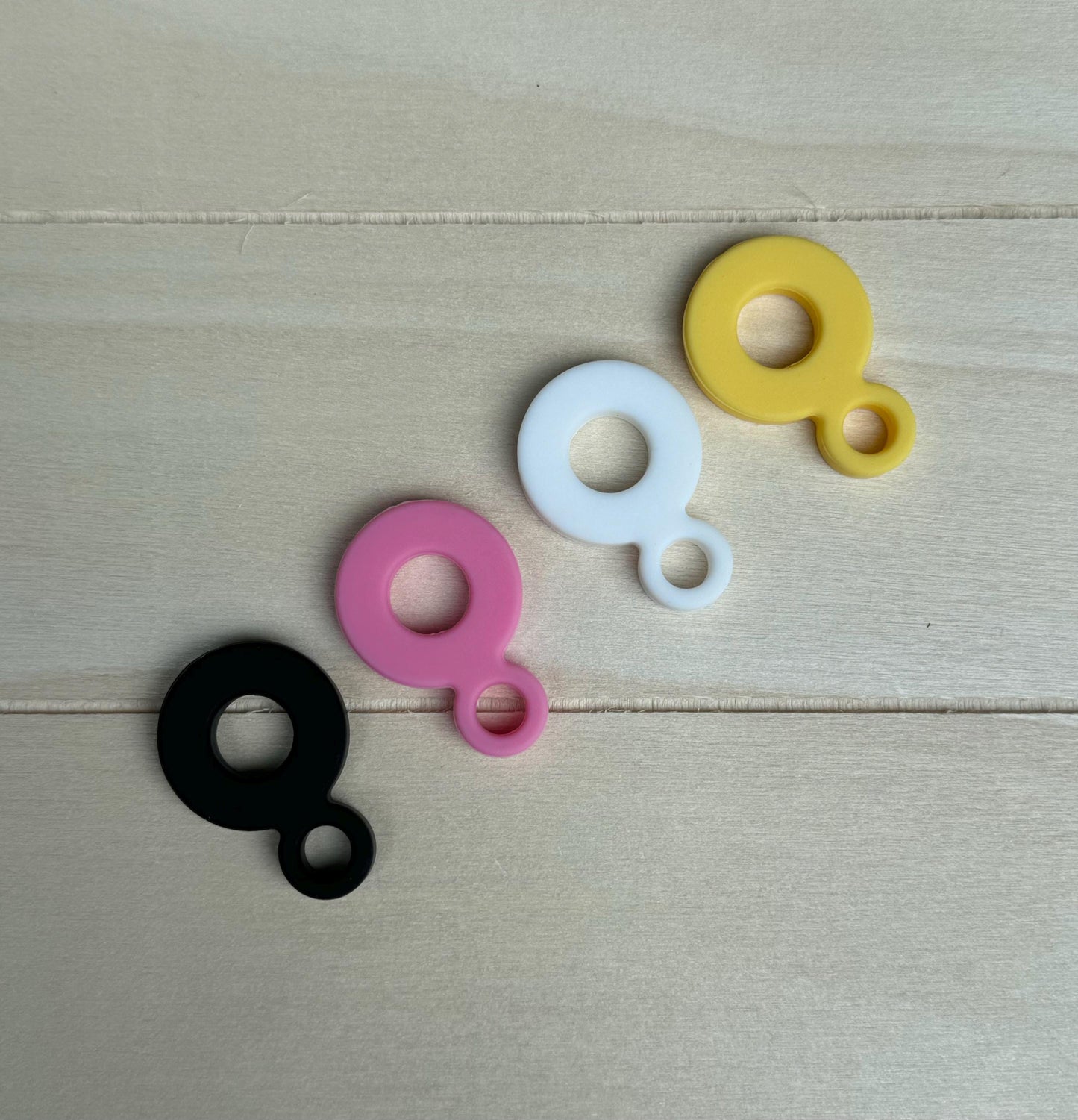 Tumbler Silicone Beaded Charm Key Chain For Cup Cactus Pink Bead Gift For Her