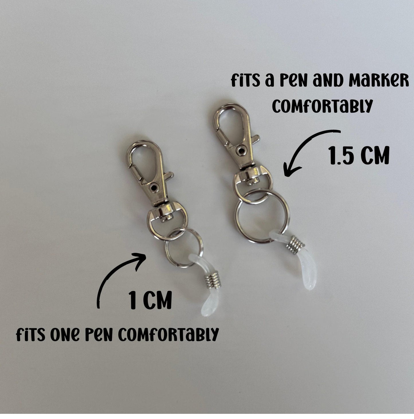 Pen clips for badge reel nurse pens clip on pen holder for badge buddy nursing accessories