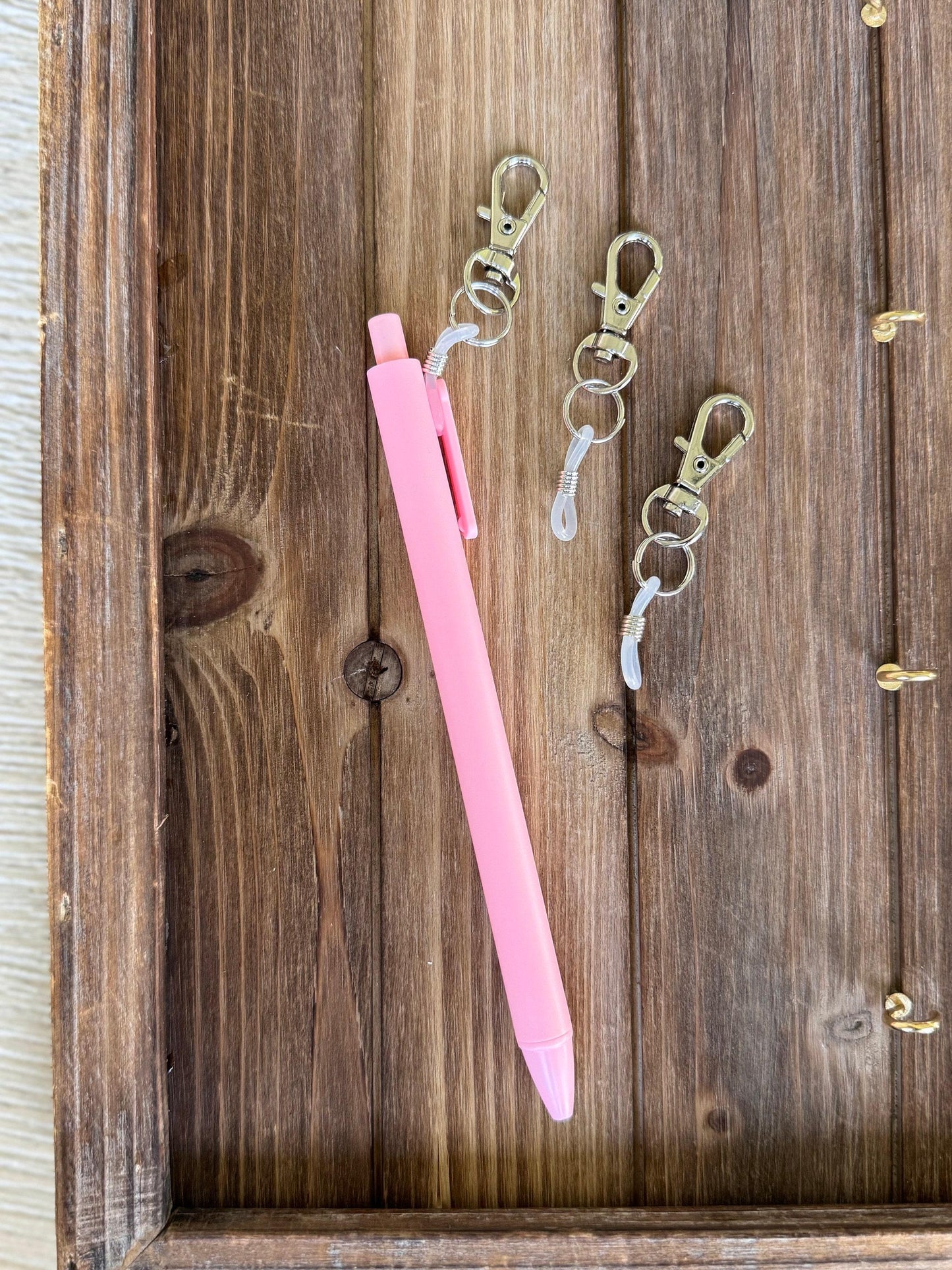 Pen clips for badge reel nurse pens clip on pen holder for badge buddy nursing accessories