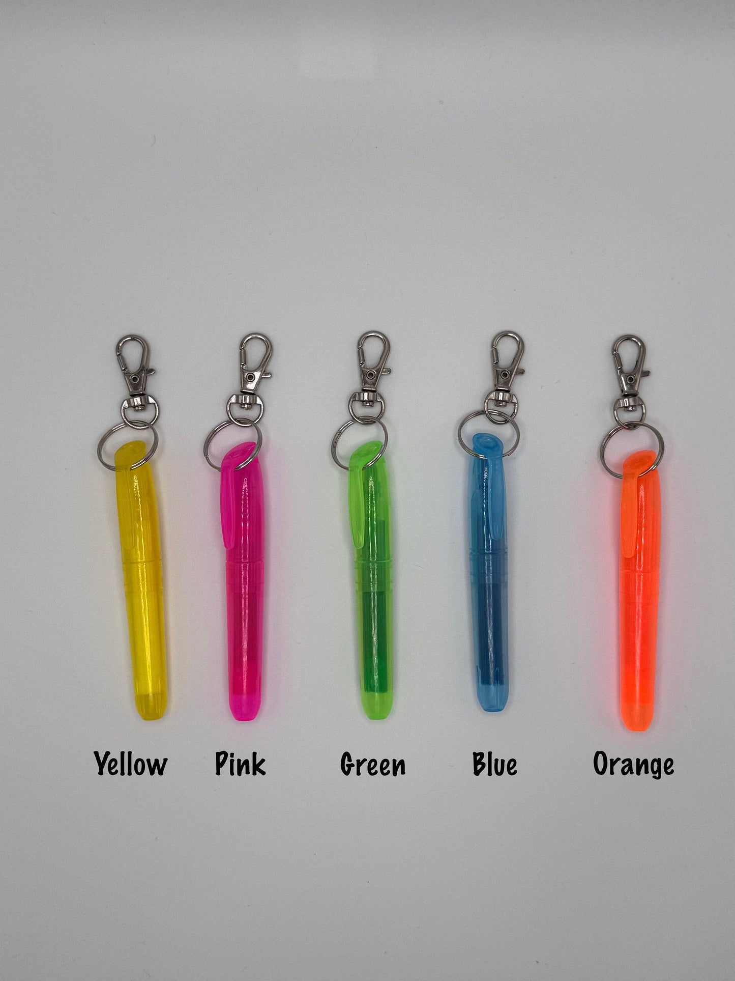 Highlighter clip on badge reel accessory badge buddy highlighter keychain cna picu nurse medical assistant phlebotomy badge reel colorful