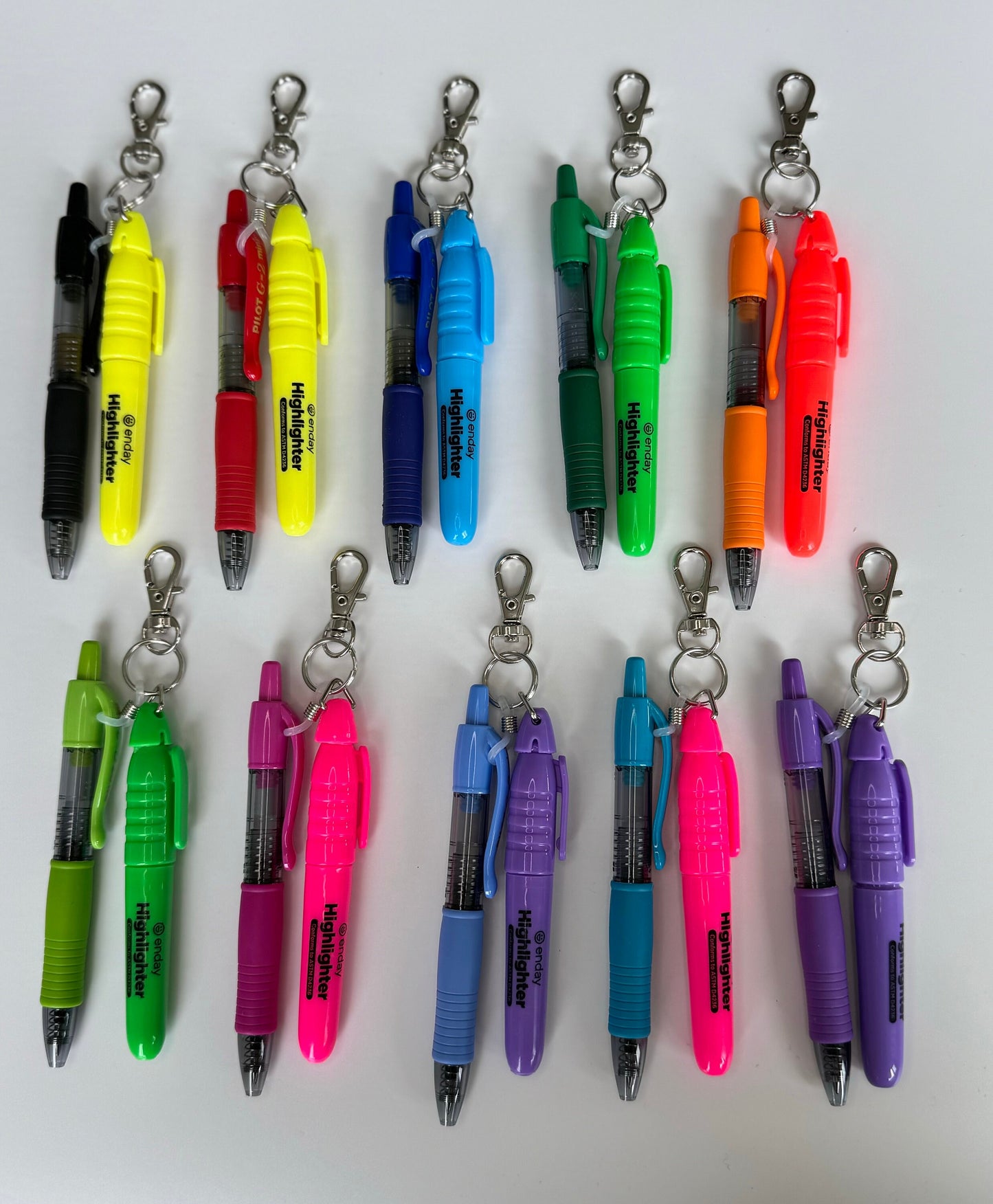 Gel pen and highlighter for nurse badge reel accessory nicu nurse badge reel medical assistant breakaway lanyard pen keychain new nurse gift