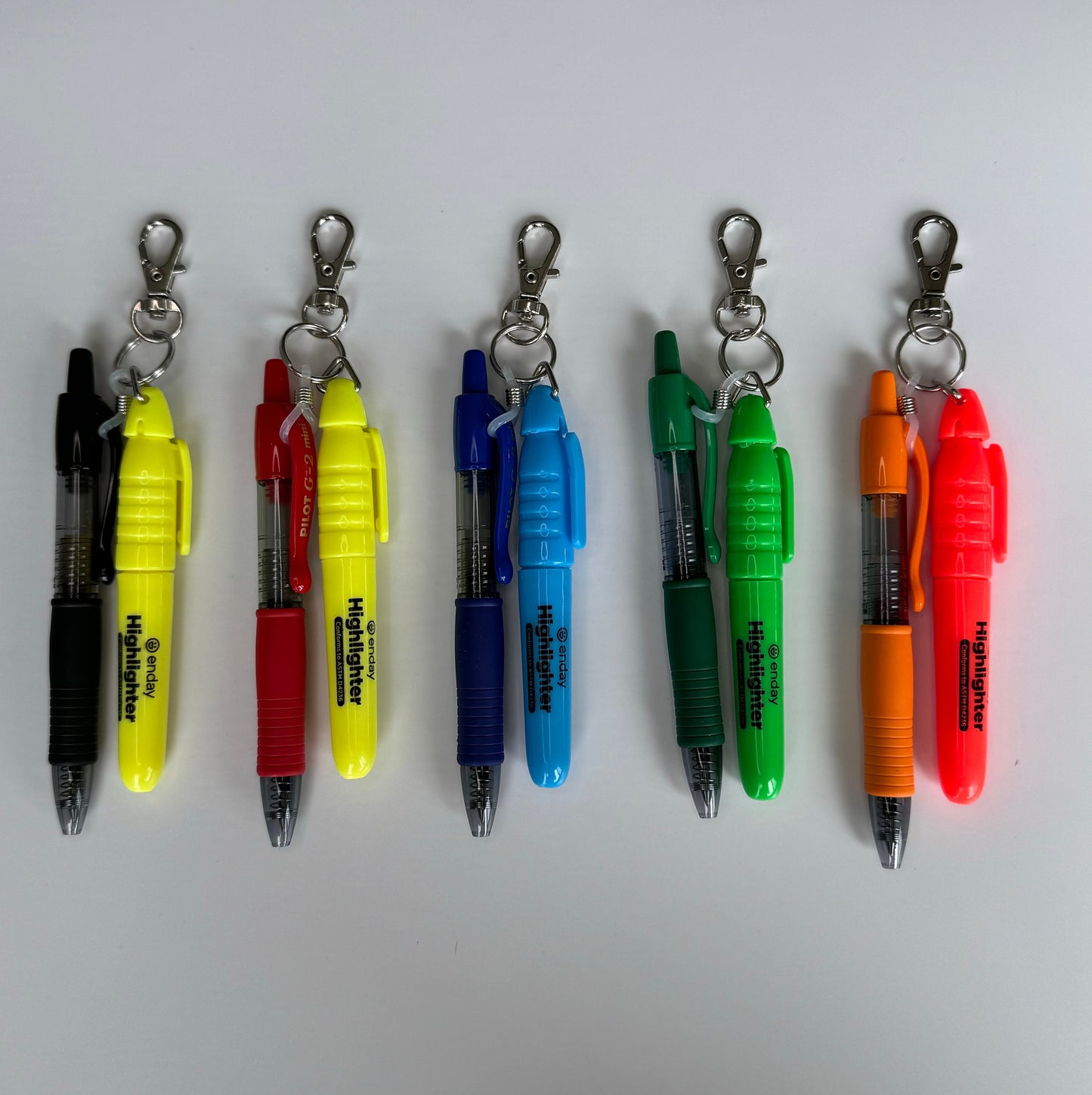Gel pen and highlighter for nurse badge reel accessory nicu nurse badge reel medical assistant breakaway lanyard pen keychain new nurse gift