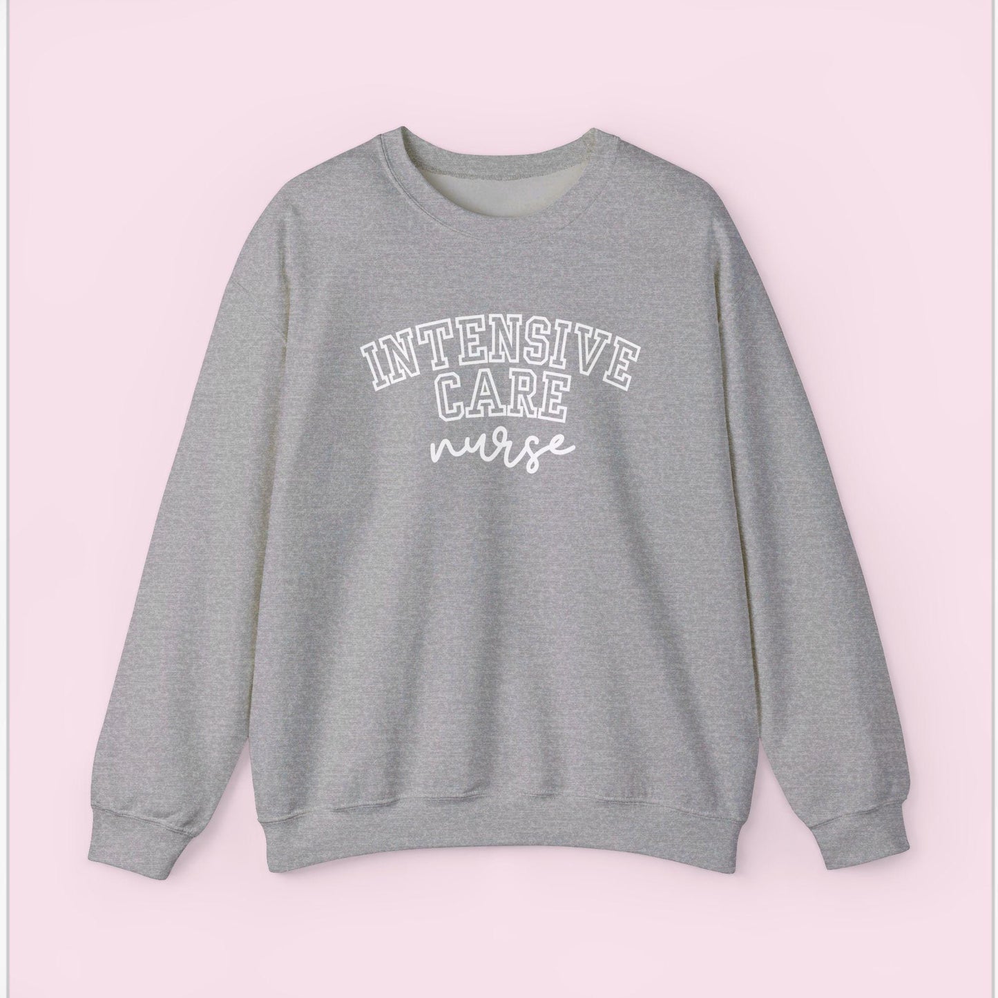 Intensive Nurse Varsity Style Crewneck