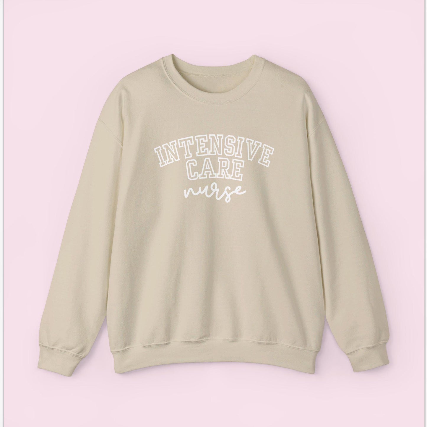 Intensive Nurse Varsity Style Crewneck