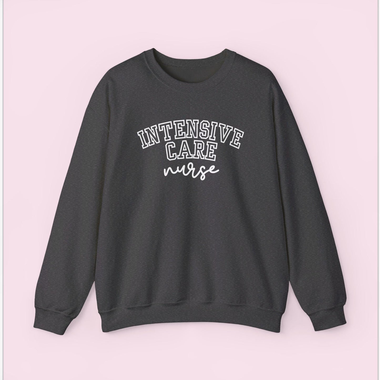 Intensive Nurse Varsity Style Crewneck