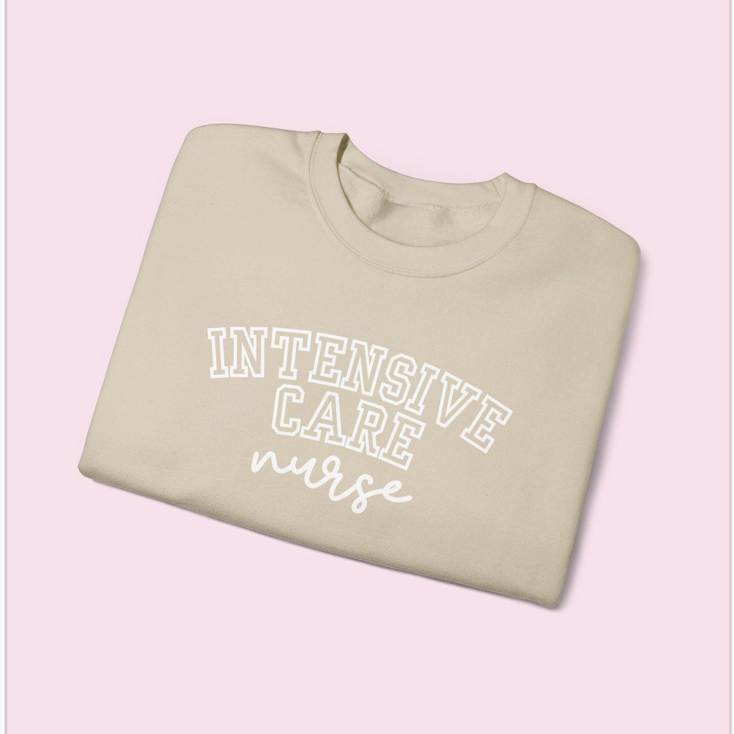 Intensive Nurse Varsity Style Crewneck