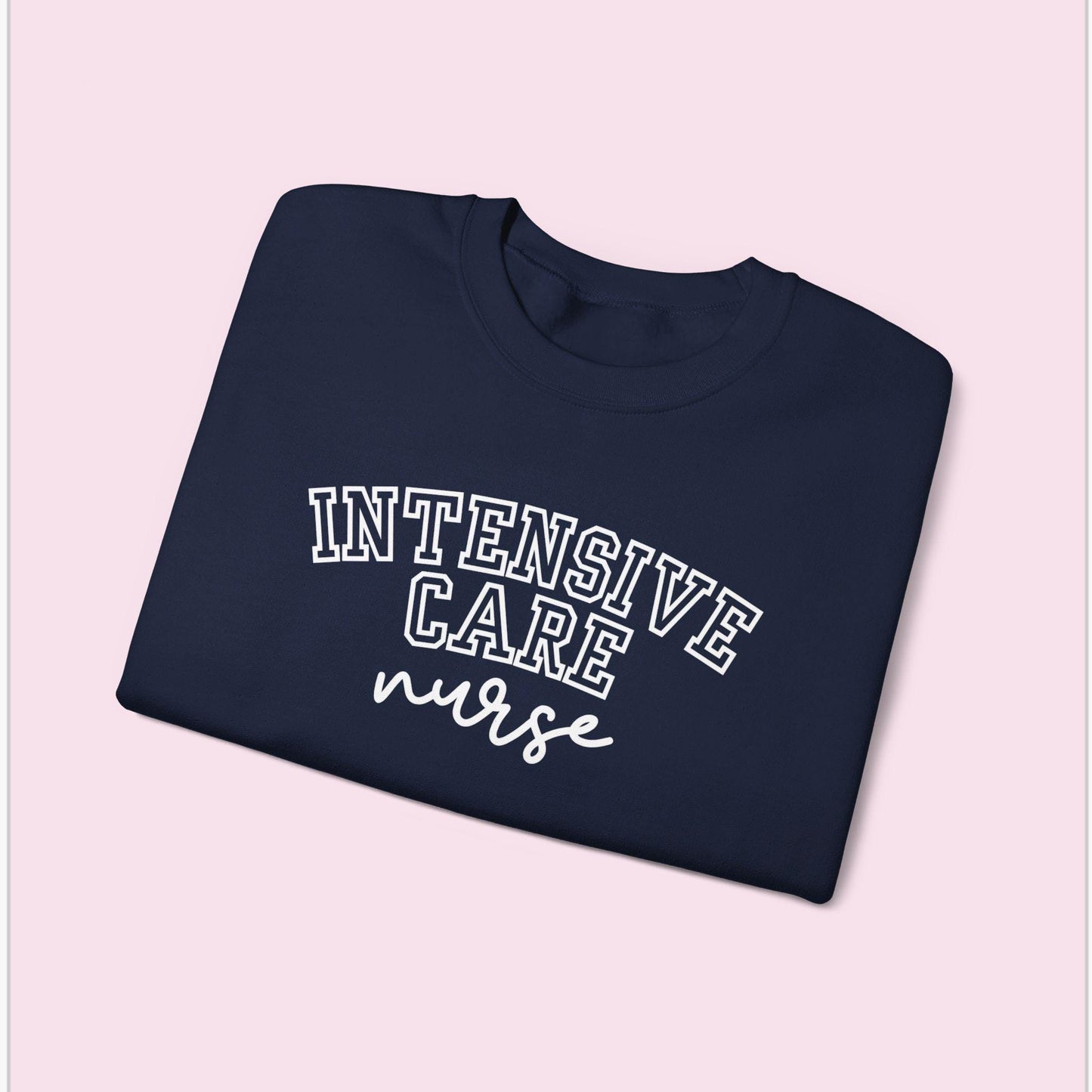 Intensive Nurse Varsity Style Crewneck