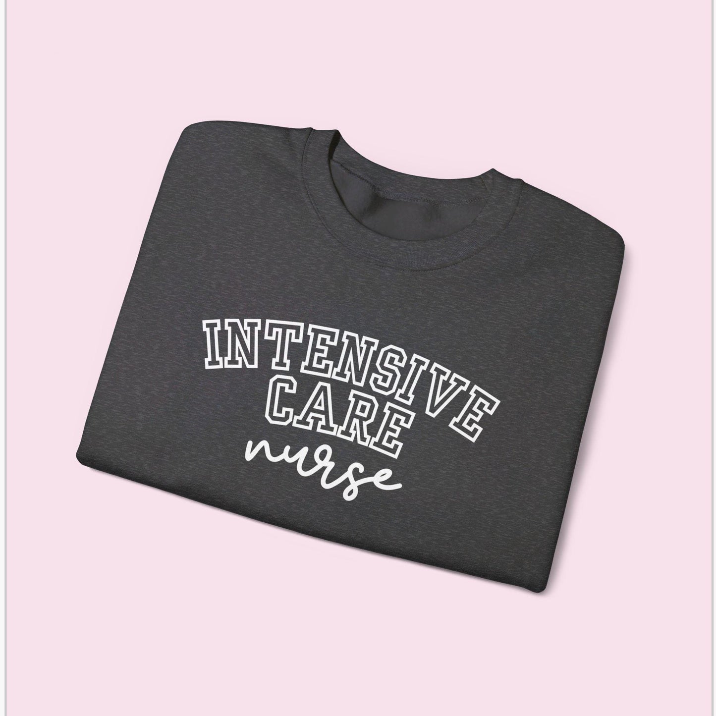 Intensive Nurse Varsity Style Crewneck