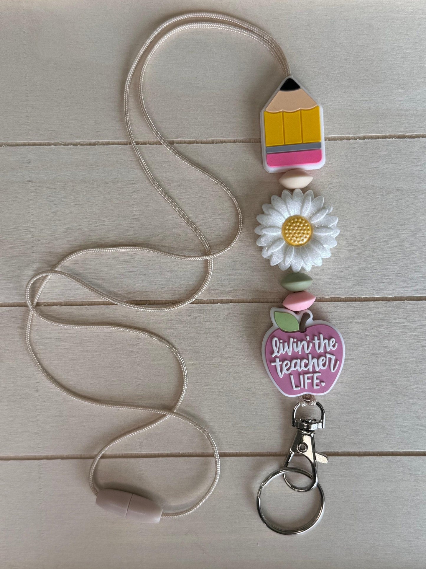 Livin' The Teacher Life Lanyard