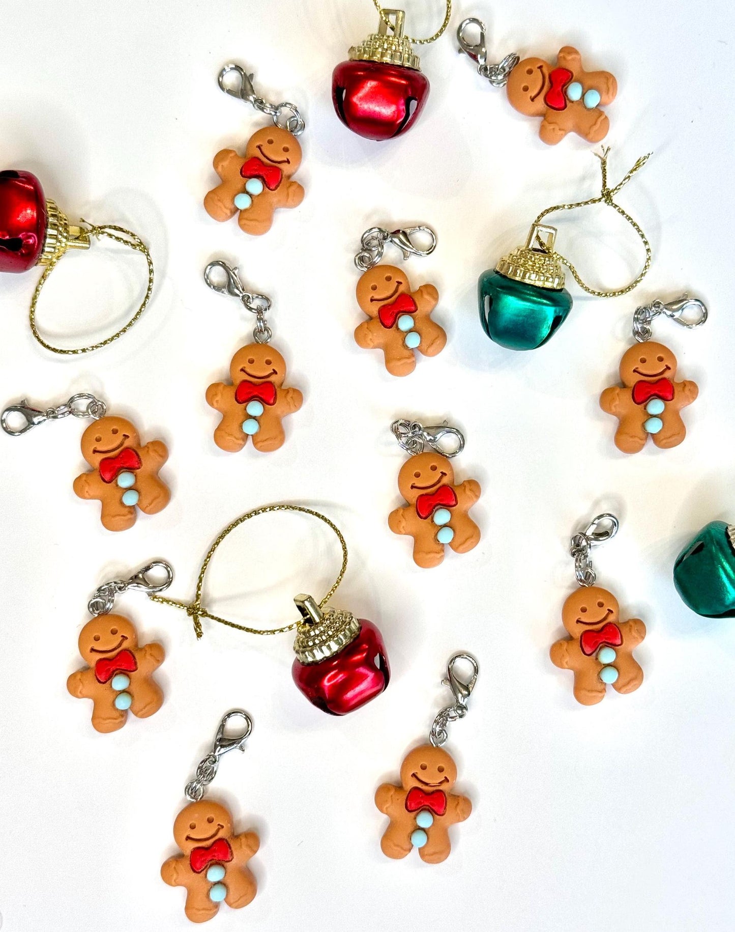 Gingerbread charm badge reel accessory charm for badge buddy picu pediatric nurse gift for nursing student cna medical assistant rn nurse