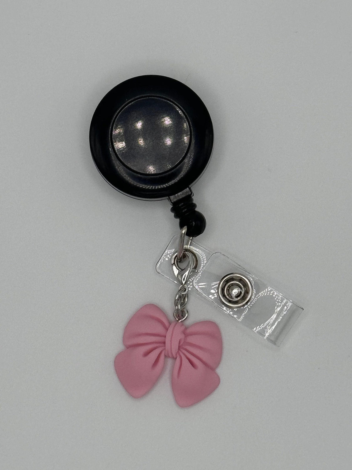 Coquette bow badge reel accessory charm for badge buddy picu pediatric nurse gift for nursing student cna medical assistant preppy accessory