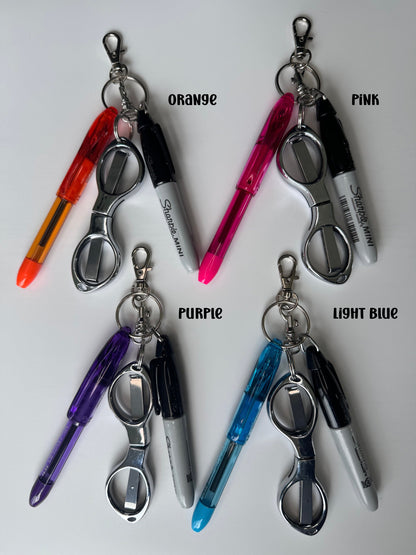 Mini Pen Set with Folding Scissors