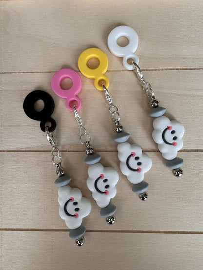 Vertical Cloud Tumbler Charm Chain