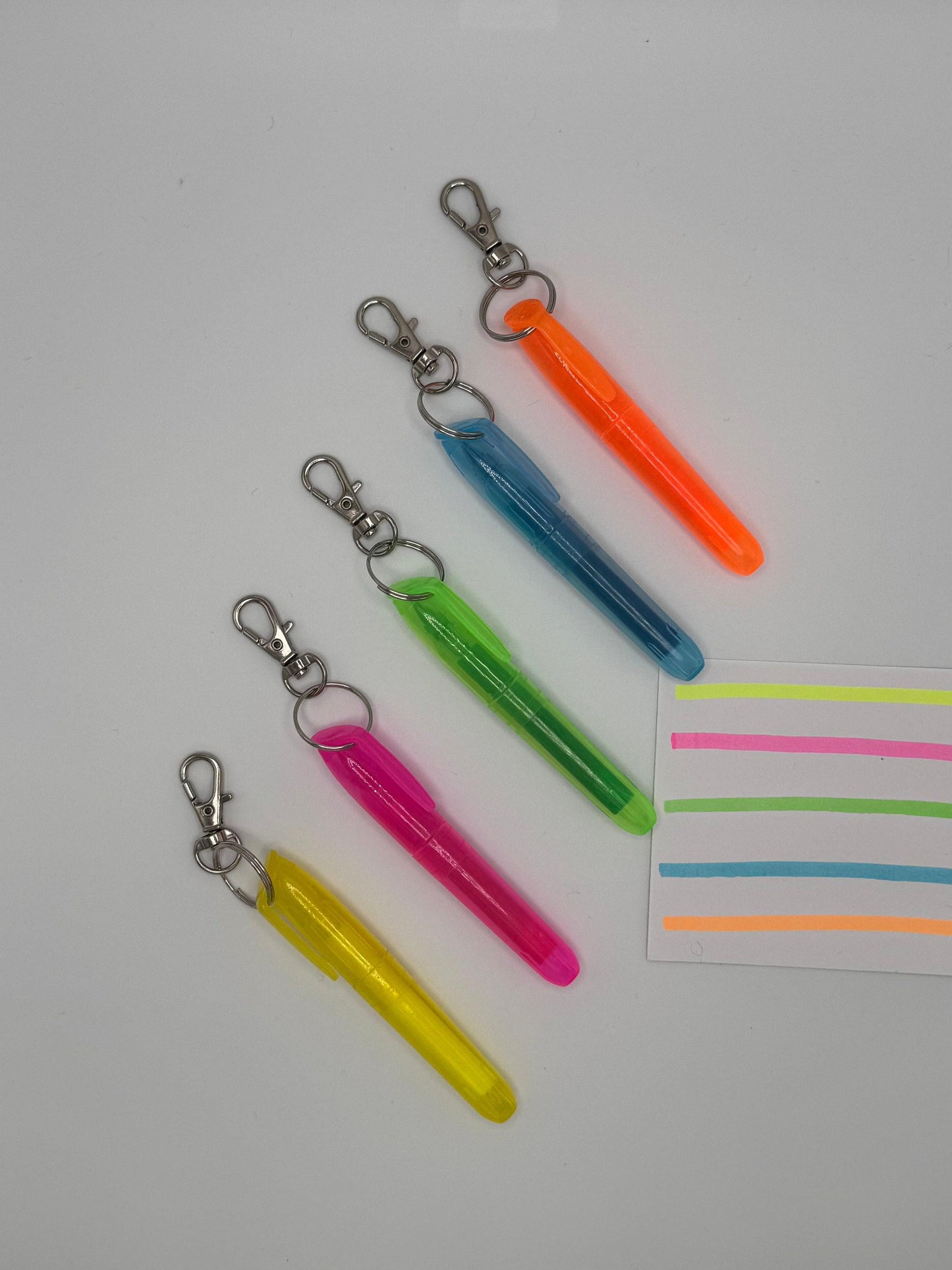 Highlighter clip on badge reel accessory badge buddy highlighter keychain cna picu nurse medical assistant phlebotomy badge reel colorful