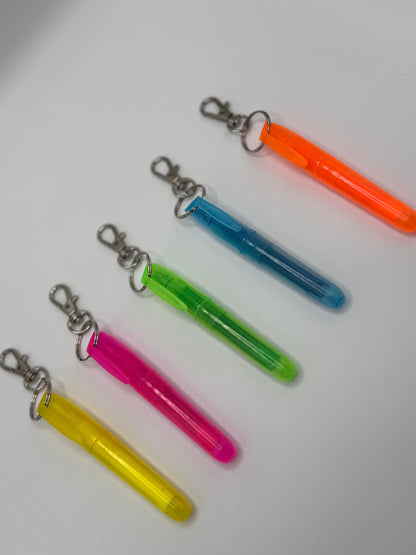 Highlighter clip on badge reel accessory badge buddy highlighter keychain cna picu nurse medical assistant phlebotomy badge reel colorful