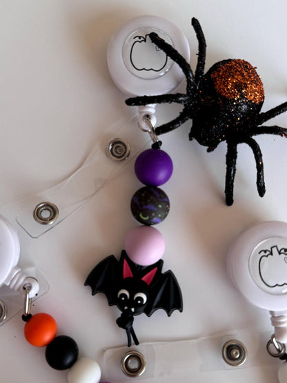 Halloween badge reels for work fall themed ghost badge buddy cute spooky badges focal beads pumpkin badge clip on nurse badge reels gift