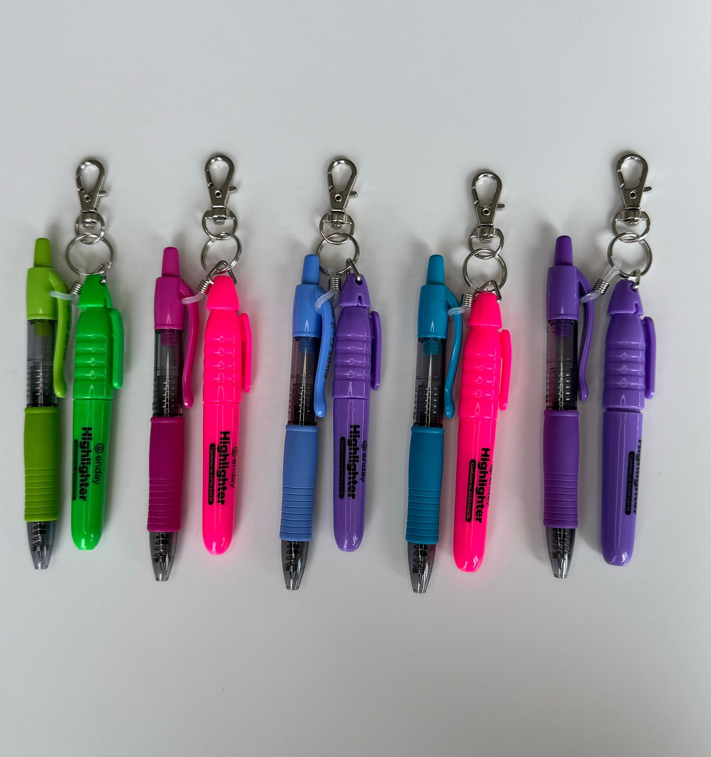 Gel pen and highlighter for nurse badge reel accessory nicu nurse badge reel medical assistant breakaway lanyard pen keychain new nurse gift