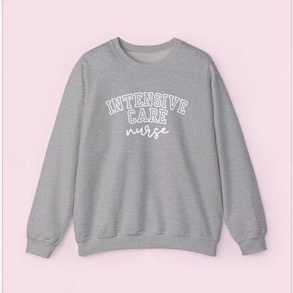 Intensive Nurse Varsity Style Crewneck