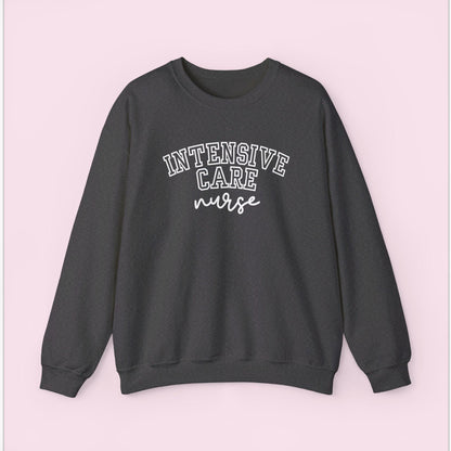 Intensive Nurse Varsity Style Crewneck