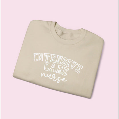 Intensive Nurse Varsity Style Crewneck