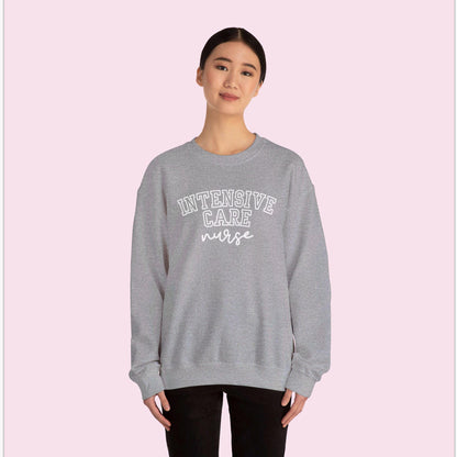 Intensive Nurse Varsity Style Crewneck