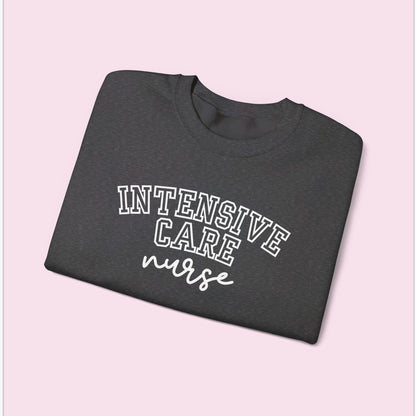 Intensive Nurse Varsity Style Crewneck