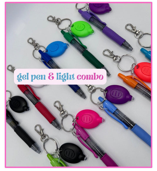 Single Mini Gel Ink Pen & Light