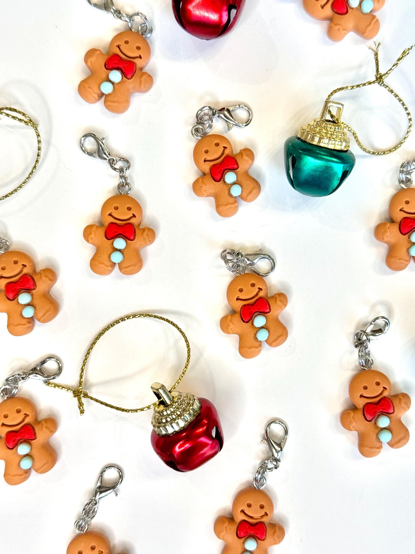 Gingerbread charm badge reel accessory charm for badge buddy picu pediatric nurse gift for nursing student cna medical assistant rn nurse
