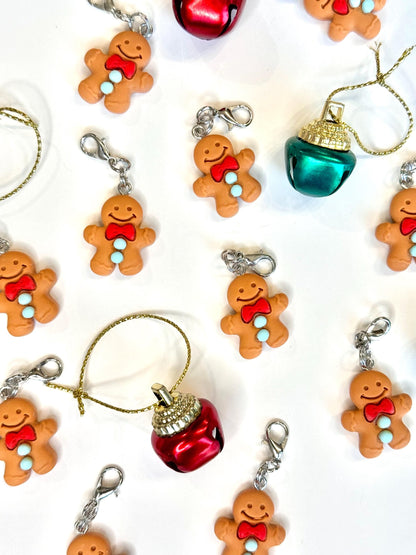 Gingerbread charm badge reel accessory charm for badge buddy picu pediatric nurse gift for nursing student cna medical assistant rn nurse
