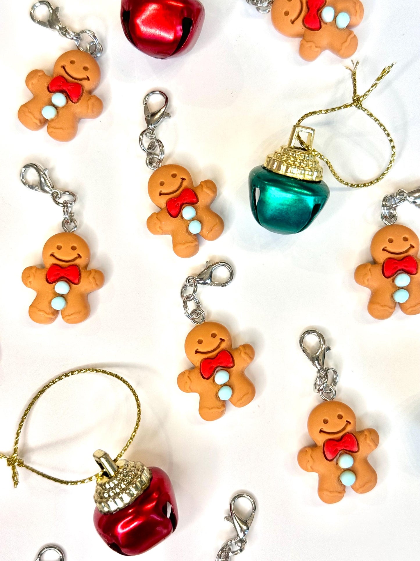 Gingerbread charm badge reel accessory charm for badge buddy picu pediatric nurse gift for nursing student cna medical assistant rn nurse
