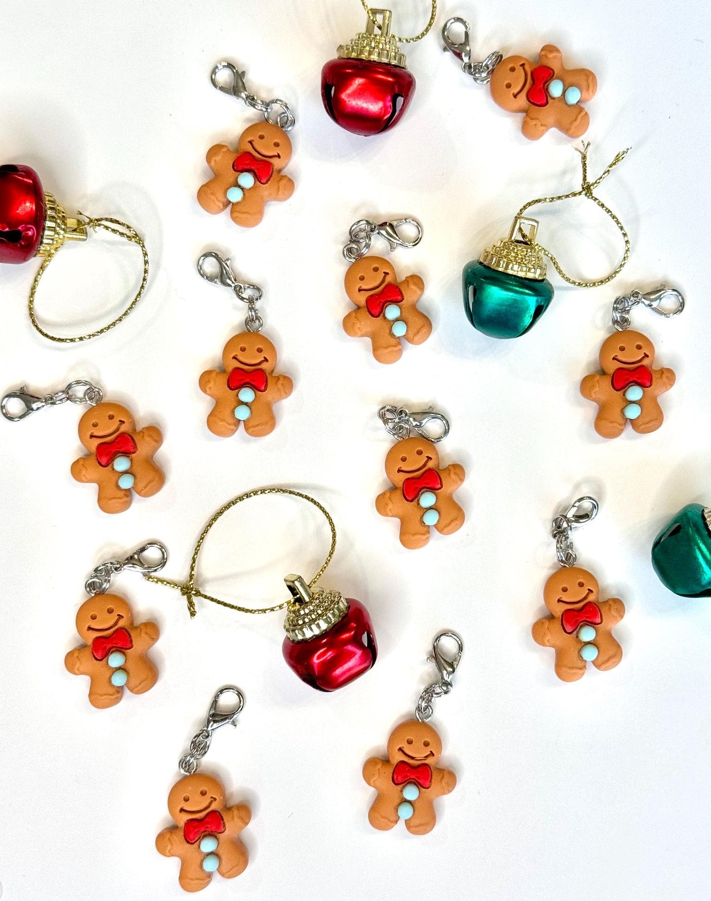 Gingerbread charm badge reel accessory charm for badge buddy picu pediatric nurse gift for nursing student cna medical assistant rn nurse
