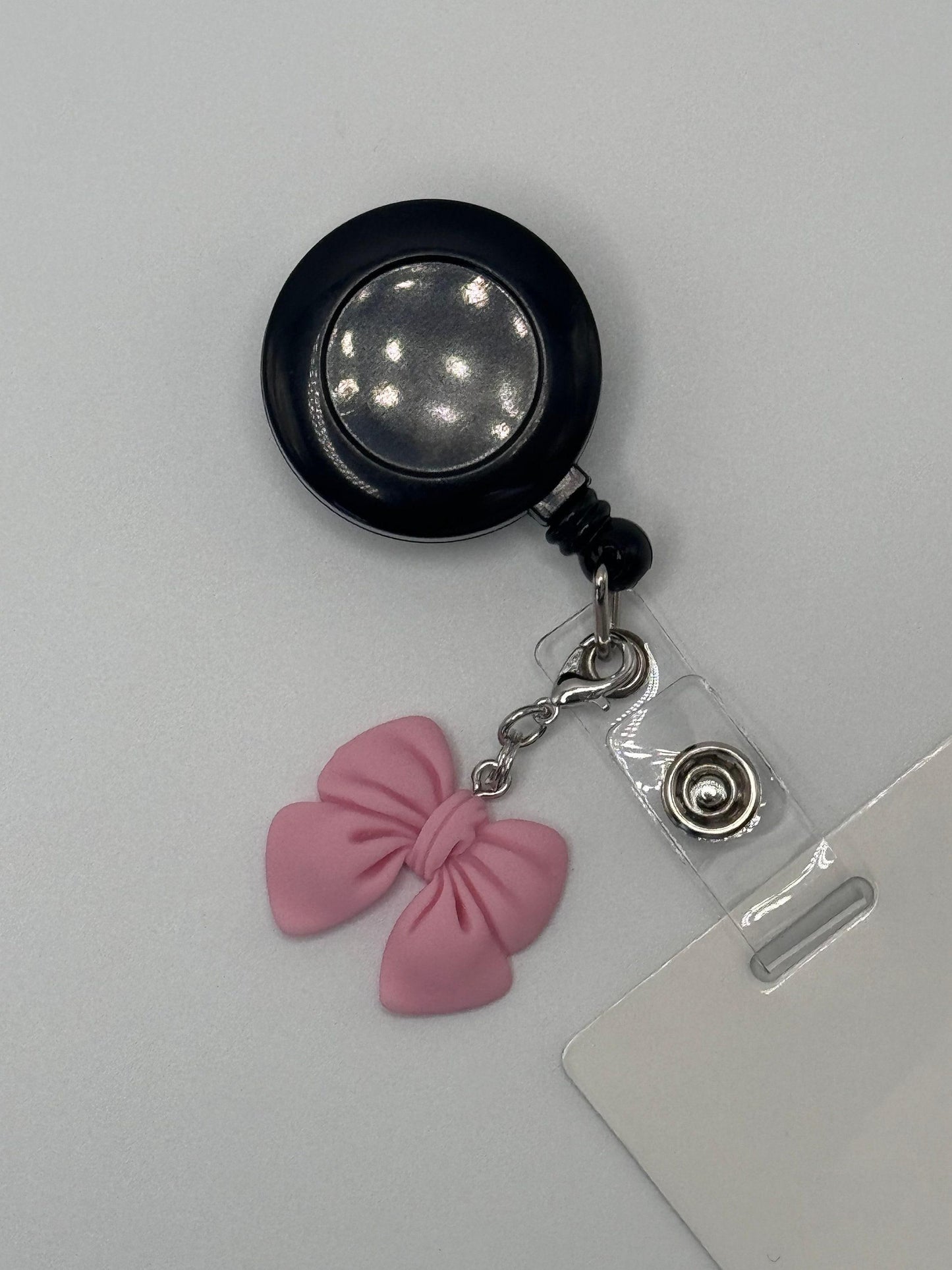 Coquette Bow Badge Charm
