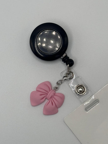 Coquette Bow Badge Charm