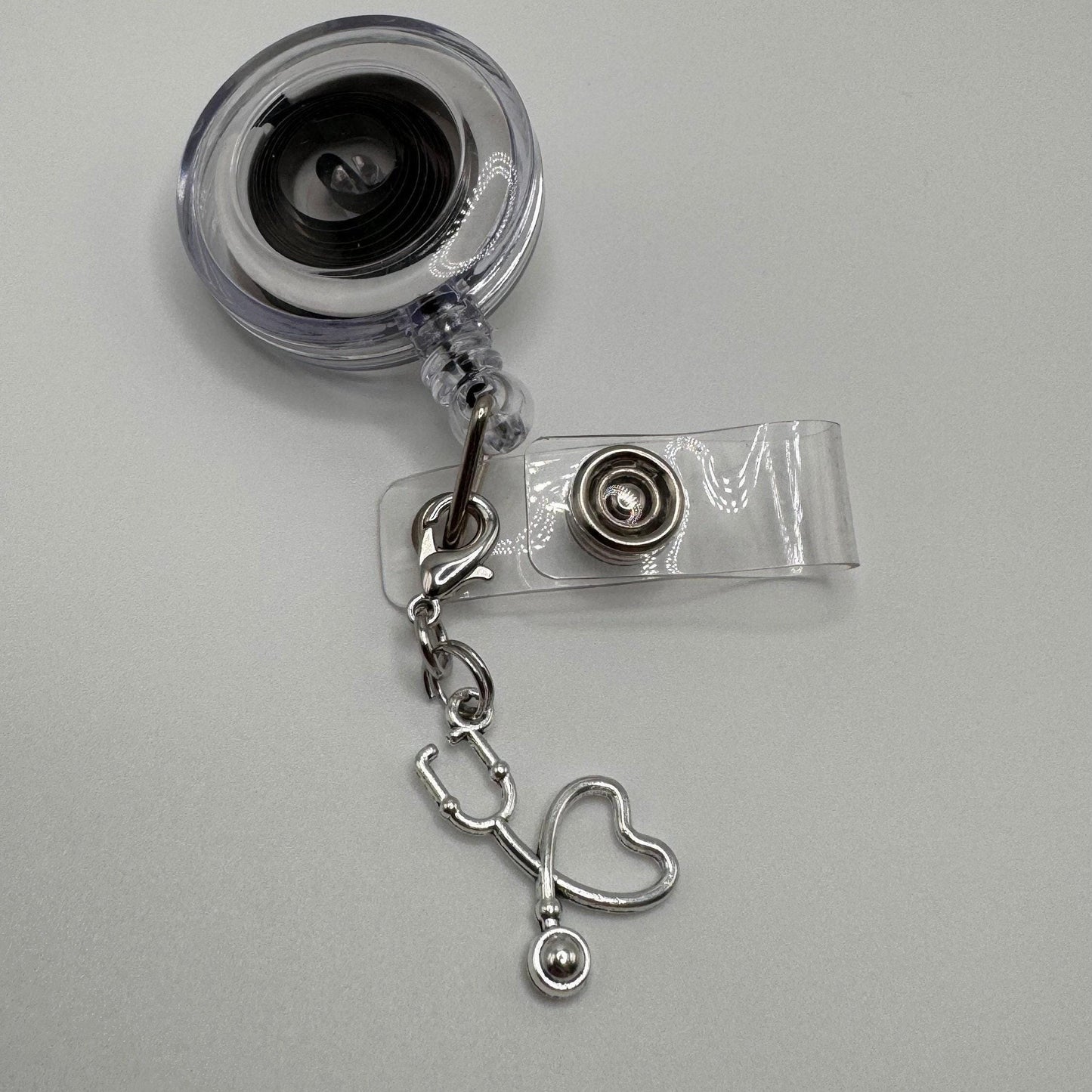 Stethoscope charm accessory for badge reel charm badge buddy gift for medical assistant physician assistant nurse practitioner new nurse