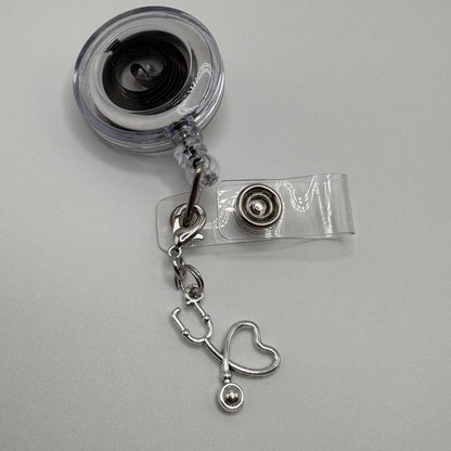 Stethoscope charm accessory for badge reel charm badge buddy gift for medical assistant physician assistant nurse practitioner new nurse