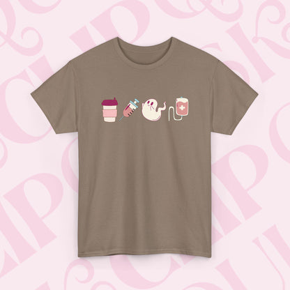 Halloween Medical T-shirt For Healthcare Worker Cute Fall Shirt Nurse