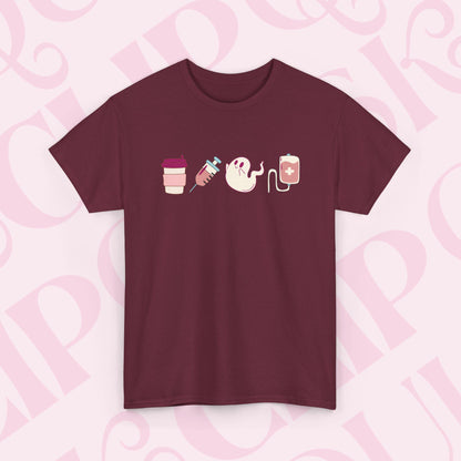 Halloween Medical T-shirt For Healthcare Worker Cute Fall Shirt Nurse