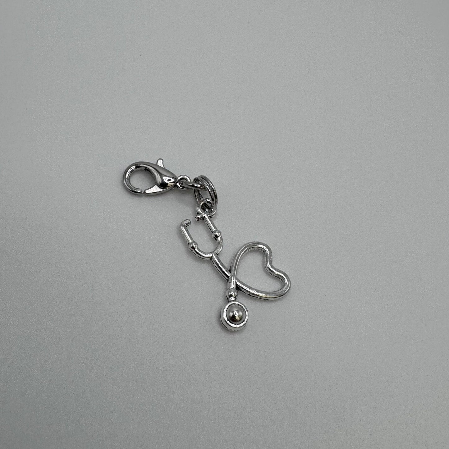 Stethoscope charm accessory for badge reel charm badge buddy gift for medical assistant physician assistant nurse practitioner new nurse