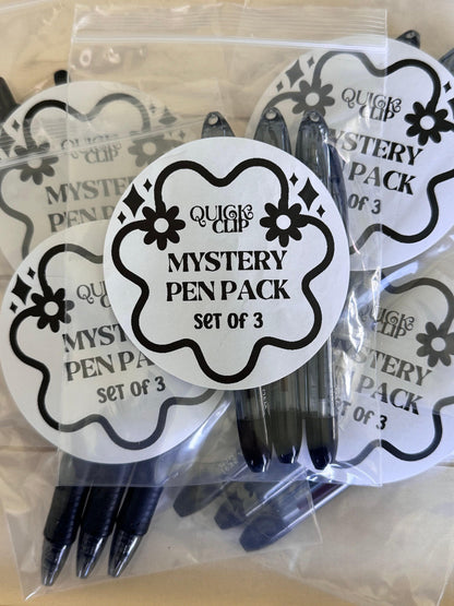 Mystery pack ballpoint and gel ink pens for ink refill craft supplies work pens for badge reel office school supplies colorful mini pen