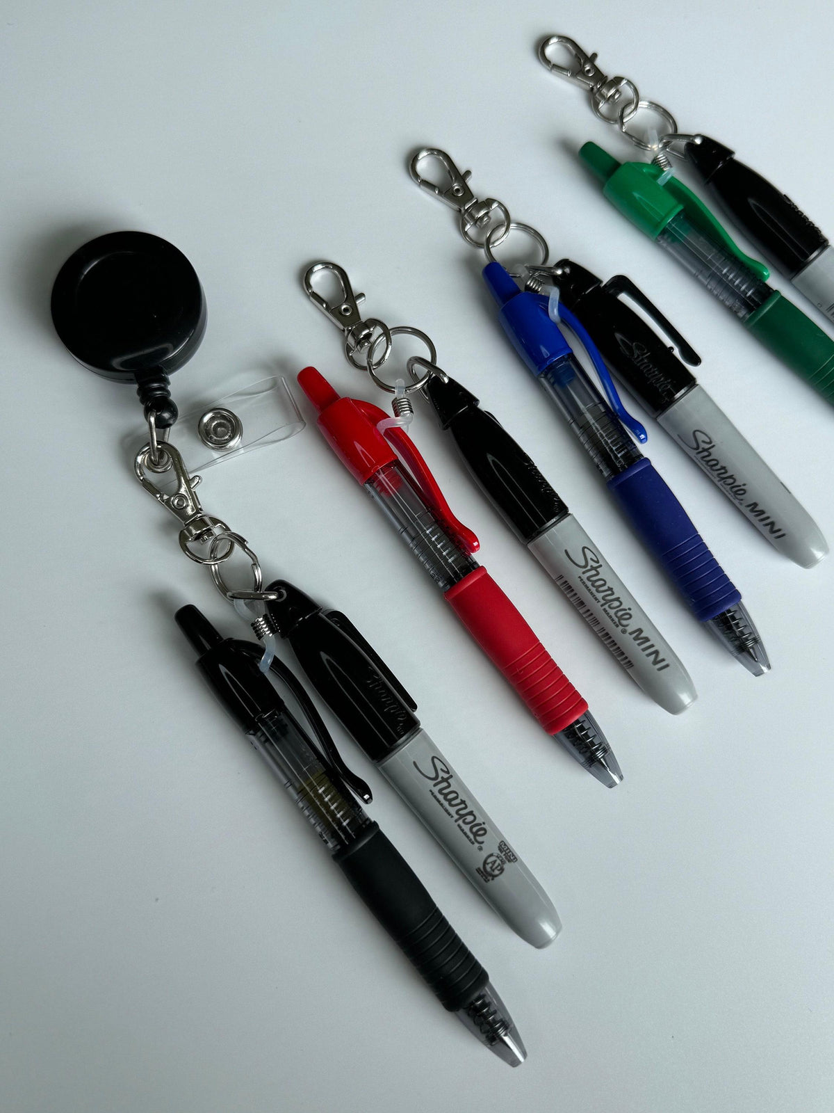 Gel pen and permanent marker pens for nurse badge reel accessory nicu nurse badge buddy medical assistant lab tech pen keychain nurse gift