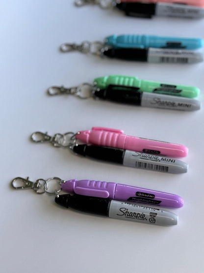 Permanet marker highlighter nursing badge reel accessory er nurse badge reel medical assistant breakaway lanyard pen keychain new nurse gift