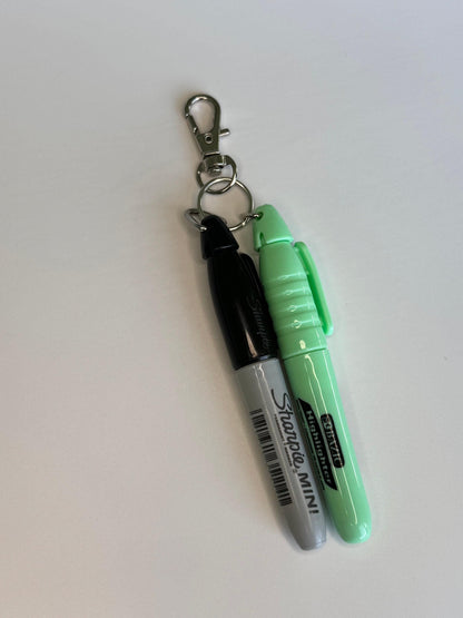 Permanet marker highlighter nursing badge reel accessory er nurse badge reel medical assistant breakaway lanyard pen keychain new nurse gift