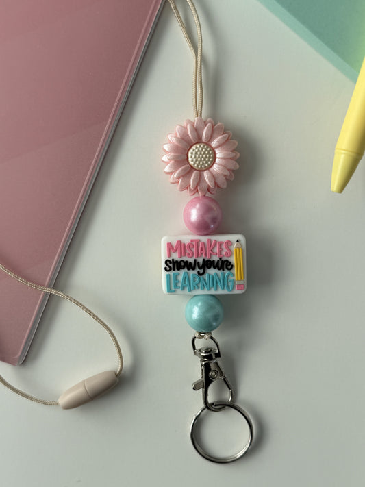 Mistakes Show You're Learning Lanyard