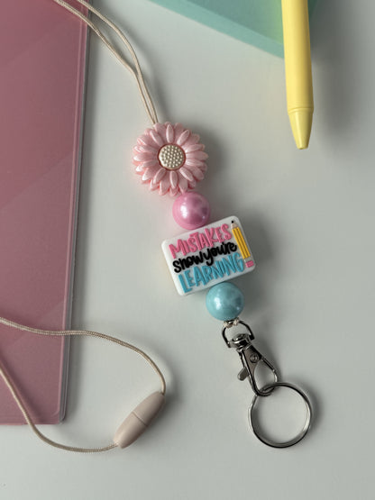 Mistakes Show You're Learning Lanyard