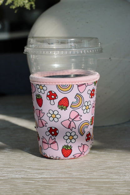 Just a Girl Mushroom Coffee Coozie